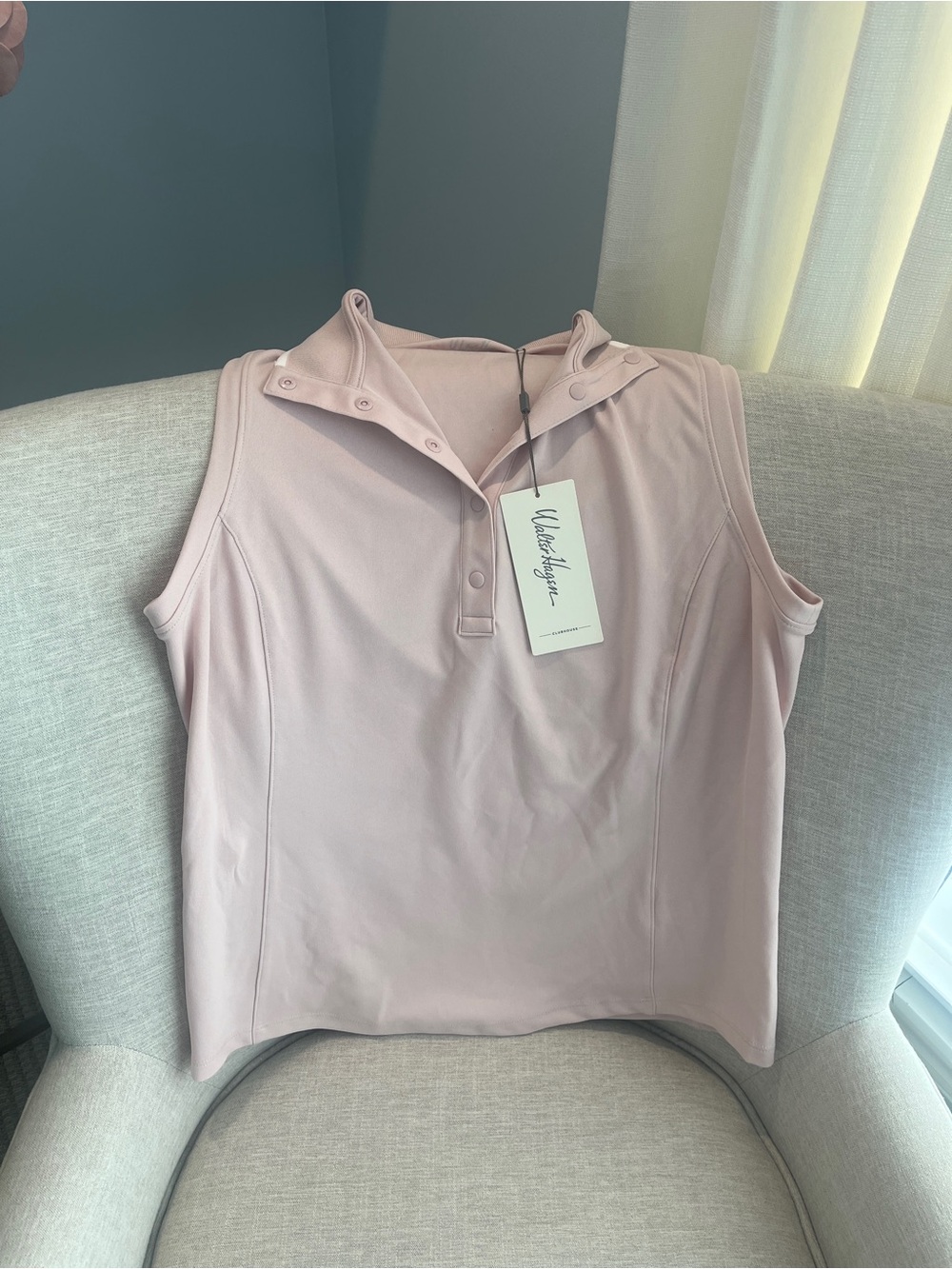 NWT Walter Hagen Clubhouse Sleeveless Golf Polo Size M